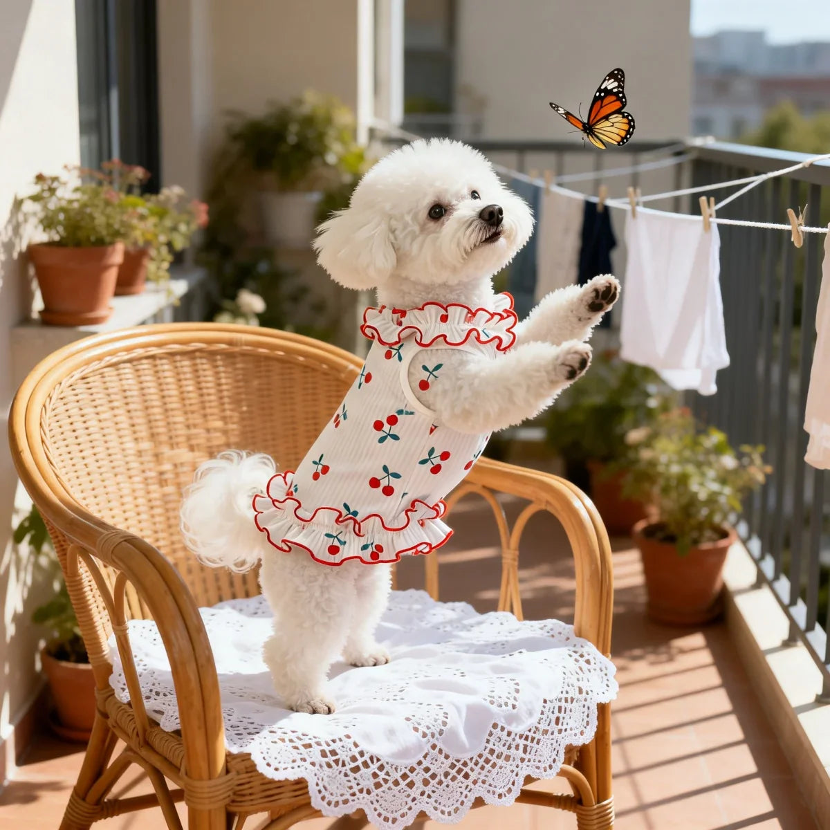 Chic Cherry Dog Dress
