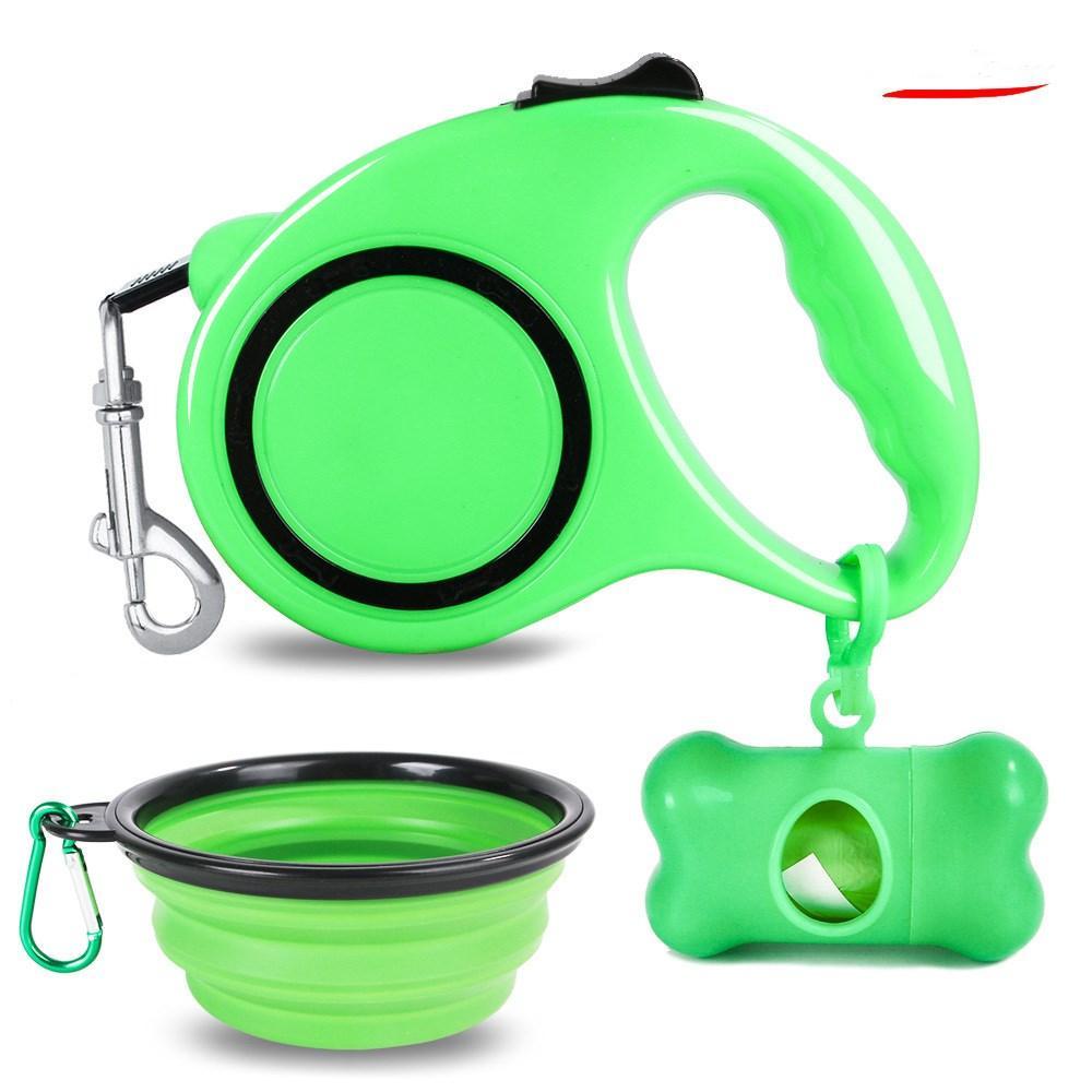 Juego De Cuerda De Tracción para perros 3 En 1 Y Cuenco Plegable