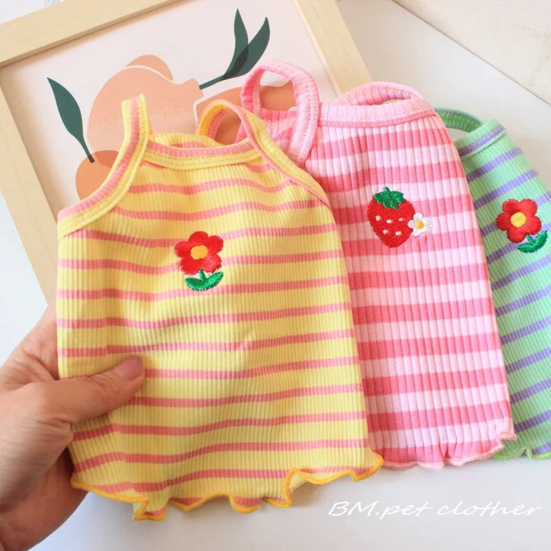 Vestido Floral para Perros Pequeños